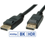 kabel DisplayPort , DP-DP M/M, 8K, 5.0m, crni, Roline
